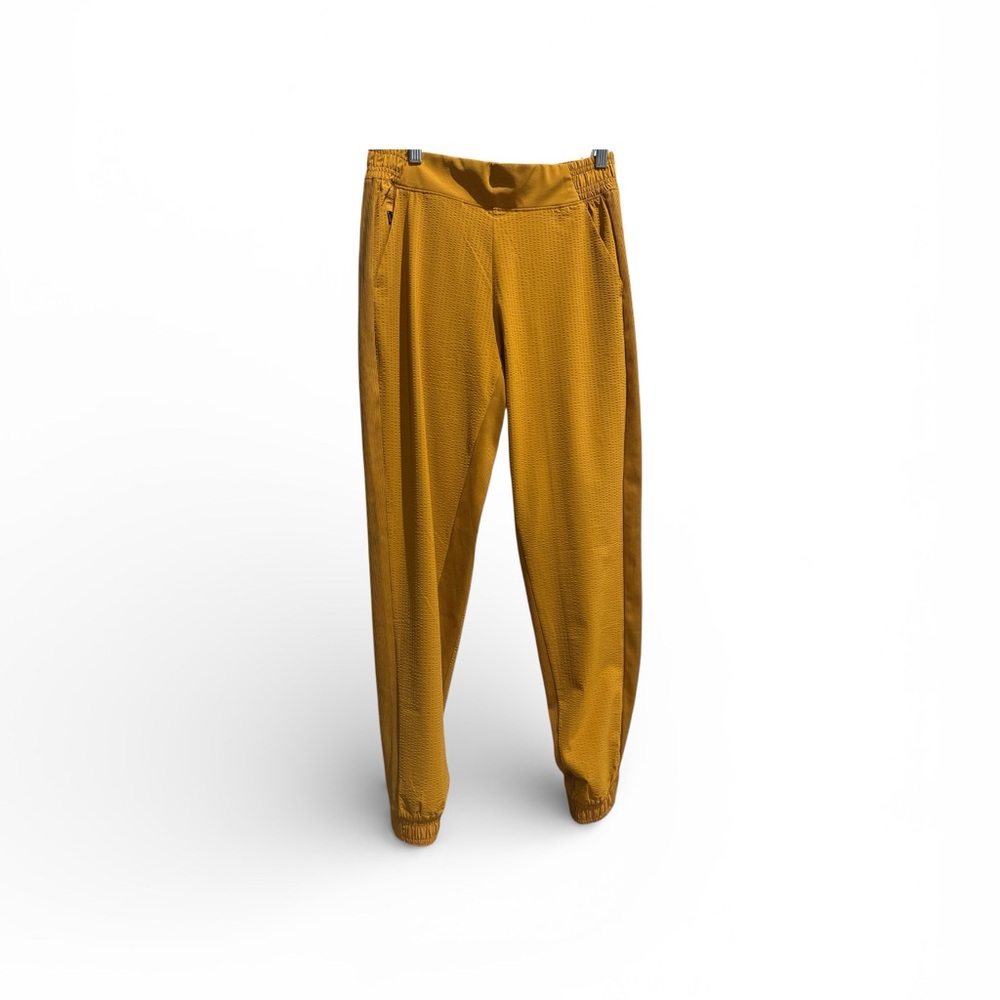 ATHLETA *NWOT* Brooklyn Joggers 2 Tuscan Gold Textured - Picture 2 of 6
